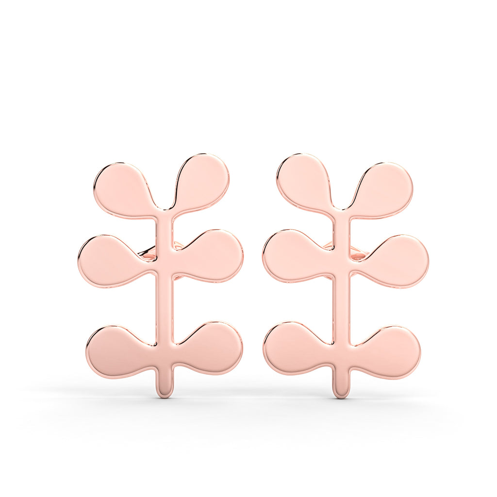 Zoey Leaf - Earring (Rose Gold)