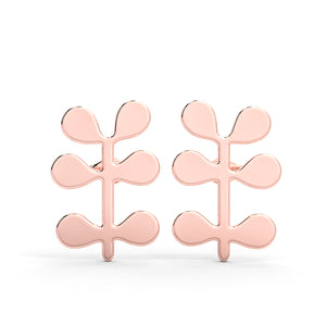 Zoey Leaf - Earring (Rose Gold)