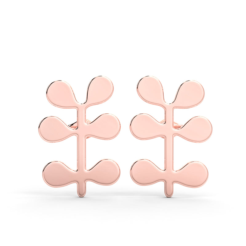Zoey Leaf - Earring (Rose Gold)