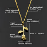 Sweet Rose - Necklace (Gold)